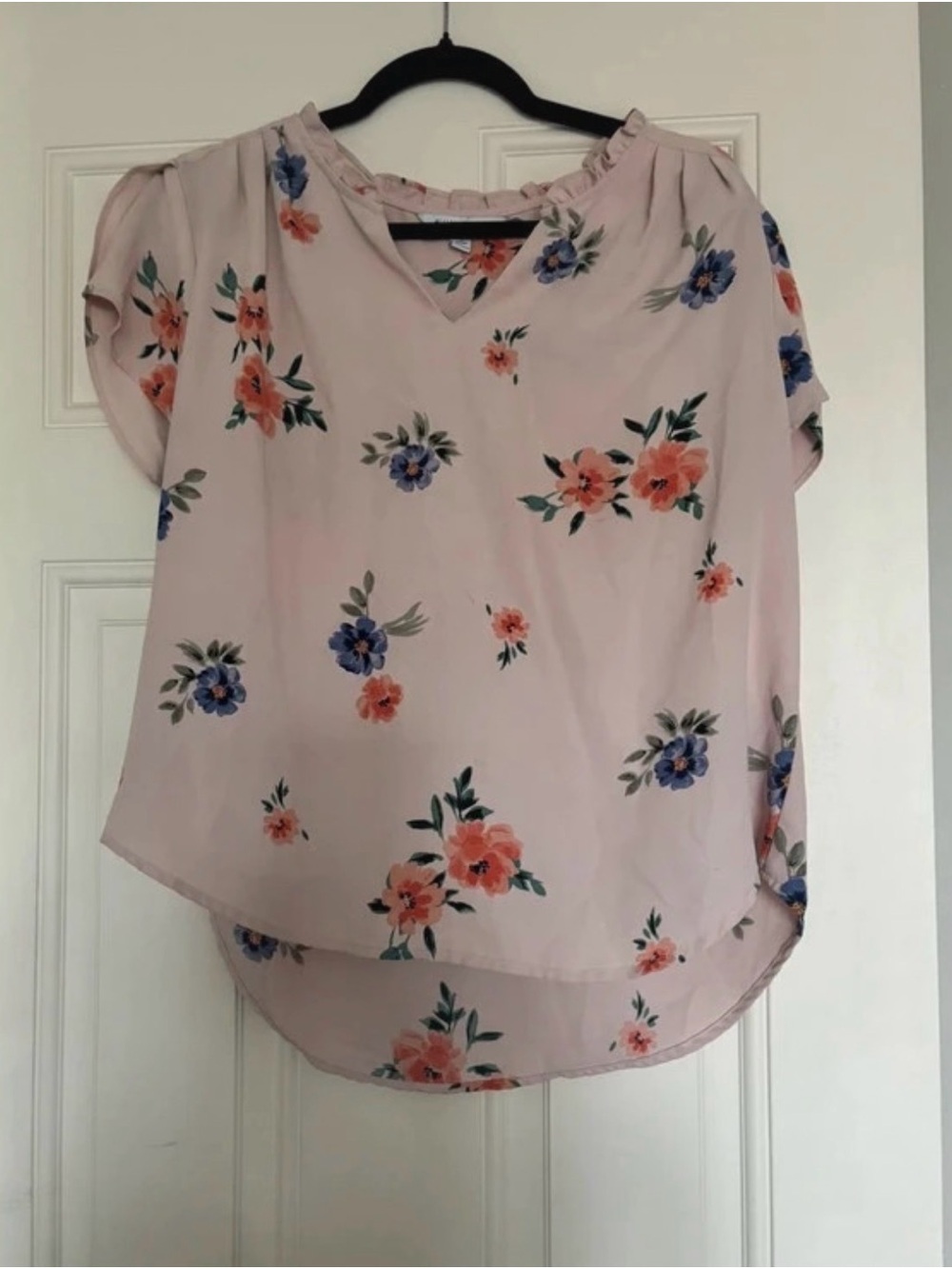 41 Hawthorn Pink Floral Short-Sleeve Blouse